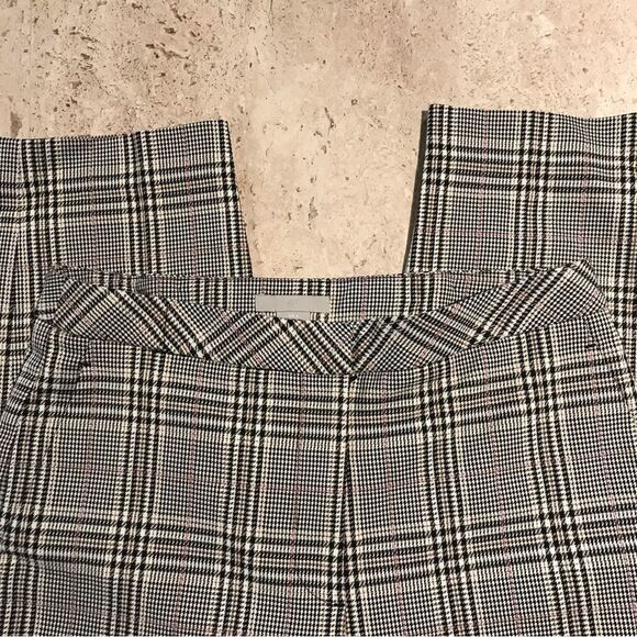 H&M Houndstooth Straight Leg Skinny Trouser Dress Pants Size 4 - Picture 5 of 6